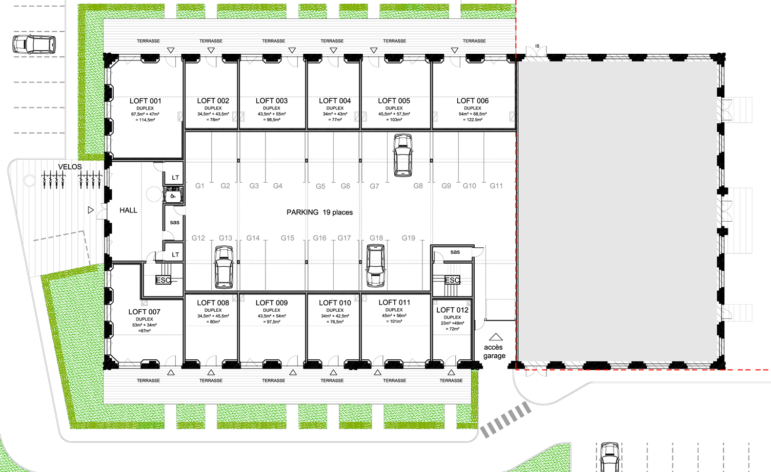 Rez-de-chauss&eacute;e bas