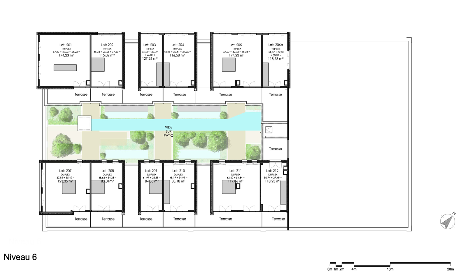 2&egrave;me niveau haut